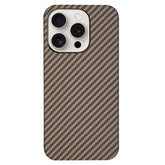 Husa fibra de carbon MagSafe aramid kevlar, metal camera- AURIU/NEGRU