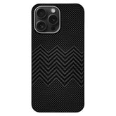 Husa fibra de carbon MagSafe aramid kevlar, metal camera- NEGRU Z