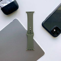 Curea de silicon pentru Apple Watch - GREEN
